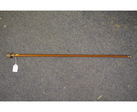 A silver mounted Northern Rhodesia Police swagger stick.&nbsp; 