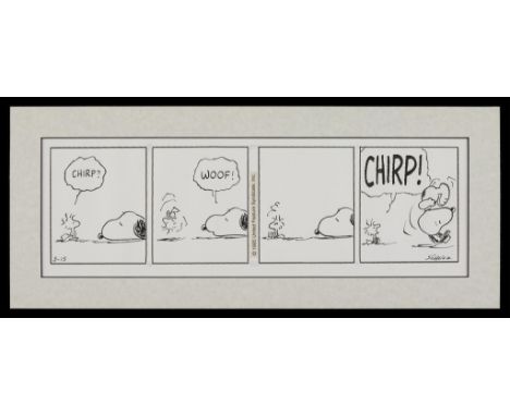 Charles Schulz (American, 1922-2000). Original four panel "Peanuts" comic strip, the daily strip for Saturday, May 28, 1994. 