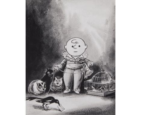Eldon Dedini (American, 1921-2006). Print titled "Charlie Brown as Goya" depicting Charles Schulz's iconic Peanuts character 