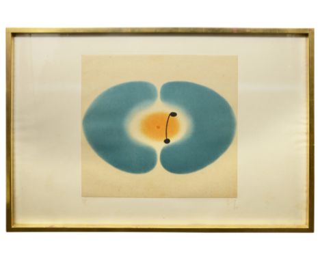 Victor Pasmore (British, 1908-1998) 'Blue Mandela', lithograph, artist monogram in pencil beneath image, dated "'78", edition