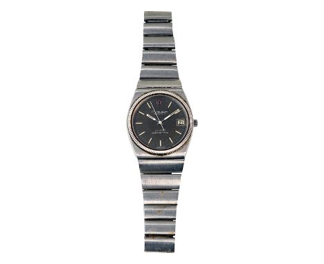 A Gentleman's Omega Constellation chronometer Megasonic 720HZ stainless steel quartz wristwatch,  REF:1004798 c.1975circular 