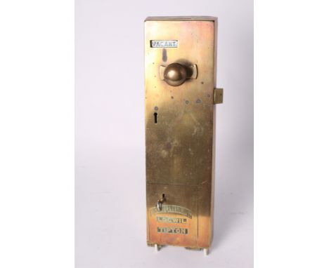 A Lockerbie & Wilkinson brass toilet door lock