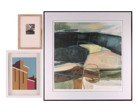 After David Jones (1895 - 1974), March, wood engraving, Wolseley Fine Arts label verso, 9 x 8 cm, framed and glazed, frame 32