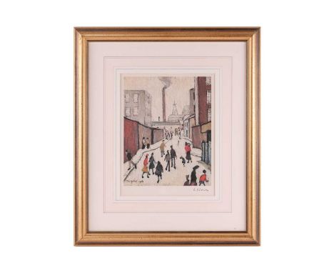 Laurence Stephen Lowry RA (1887-1976) British, 'Street Scene', limited edition print, pencil signed to the margin, Fine Art T