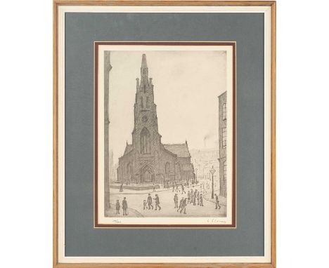 Laurence Stephen Lowry RA (1887-1976) British, 'St Simon's Church, Salford', limited edition print, pencil signed, numbered 1