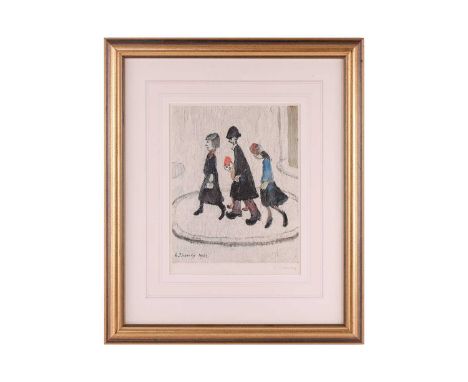 Laurence Stephen Lowry RA (1887-1976) British, 'The Family', limited edition print, pencil signed to the margin, Fine Art Tra