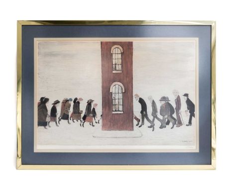 Laurence Stephen Lowry RA (1887-1976) British, 'The Meeting Point', limited edition print, pencil signed to the margin, Fine 