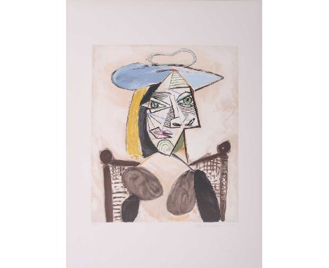 After Pablo Picasso (1881 - 1973) 'Femme au Fauteuil Canne', Picasso Estate Collection limited edition colour lithograph, sig