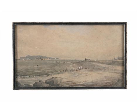CHARLES (VALLENCEY) PRATT (1789-1865)Views at Sandymount with BathersA pair, watercolour, each 24 x 42cmEach signed with mono