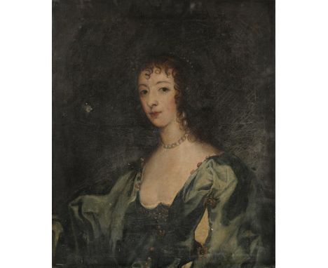 ENGLISH SCHOOL (LATE 17TH CENTURY)Portrait of a Woman, half-length, in blue dress75 x 61cmProvenance: Rathescar House, Co. Lo