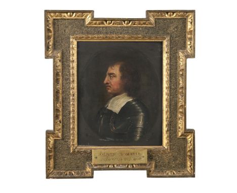 CORNELIUS BISCHOP (17TH/18TH CENTURY)Portrait of Oliver Cromwell, head and shoulders, wearing armour with companion portrait 