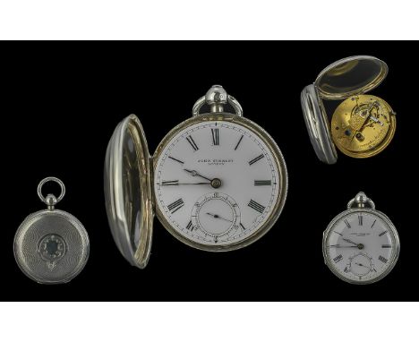 John Forest London Key-wind Sterling Silver Fusee Open Faced Pocket Watch. Chronometer Maker to the Admiralty. Serial No 8074