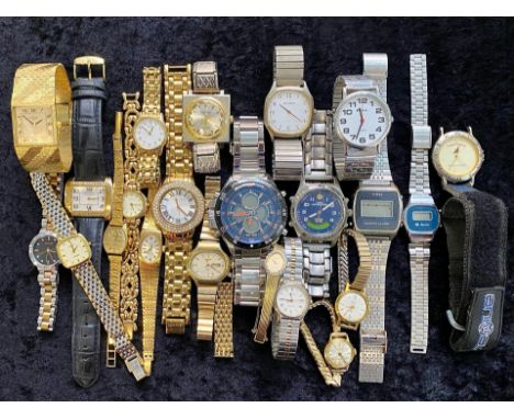 Collection of Assorted Ladies & Gent Wrist Watches, both bracelet and leather straps, including Rotary, Timex, Accurist, Rave