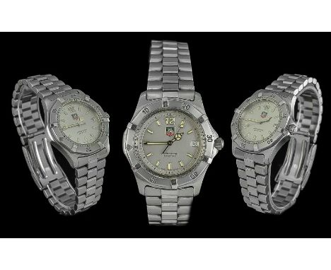 TAG Heuer - Gents Professional 200 Meters Steel Wrist Watch. Ref WK1112. Features Rotating Bezel, Water Resistant 660 Feet, J