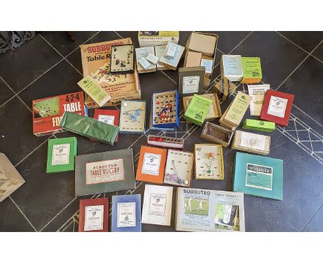 Large Quantity Containing Subbuteo Related Items, to include Table Cricket, various teams, Australia, West Indies, Standard R
