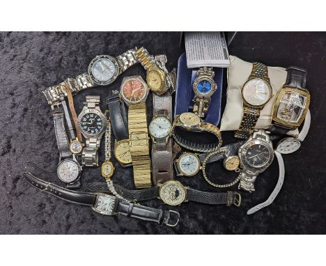 Collection of Ladies &amp; Gents Watches, comprising gents bracelet watches including Pulsar, Slazenger, Rotary, and ladies w