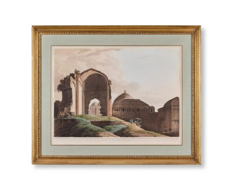 THOMAS (BRITISH 1749 - 1840) AND WILLIAM (BRITISH 1769 - 1837) DANIELL ORIENTAL SCENES COMPRISING: VIEW FROM THE RUINS OF THE