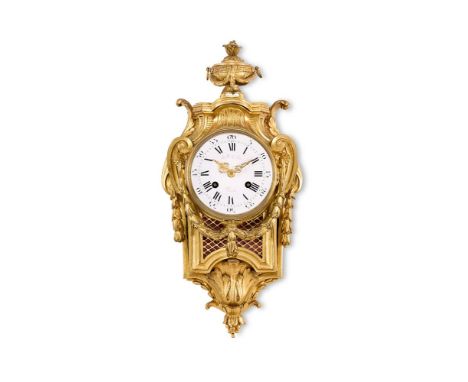 A FRENCH ORMOLU CARTEL CLOCK IN LOUIS XVI STYLE    BELL & SON, PARIS, LATE 19TH CENTURY The eight-day bell striking movement 
