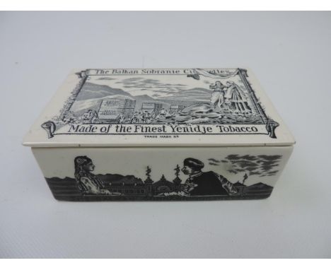 The Balkan Sobranie Cigarettes Made of the Finest Yenidje Tobacco Ceramic Cigarette Box 