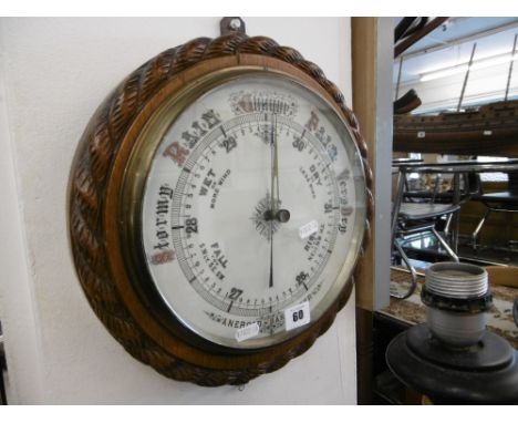 AN OAK BAROMETER