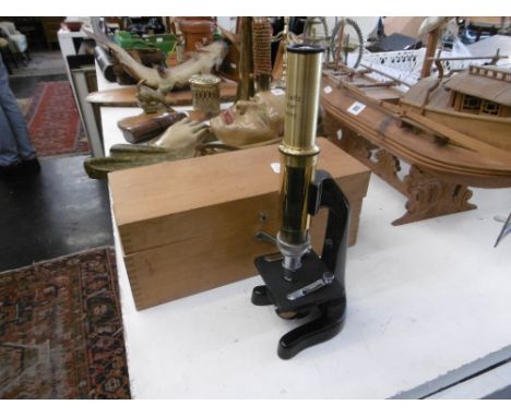 AN ERNIST LEITZ WEZLAT MICROSCOPE