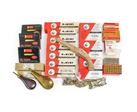 A Collection of Modern Gun Accessories, including three boxed Lee Bullet Lubricating and Resizing Kits, seven boxed Lee Bulle
