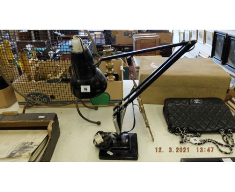 An Angle poise lamp