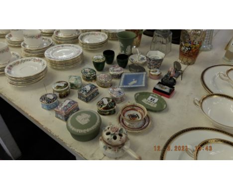A qty of assorted pill/ patch boxes