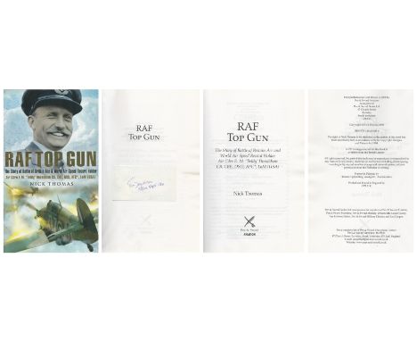 Air Cdre E M Teddy Donaldson Signed Book RAF Top Gun The Story of Battle of Britain Ace and Air Speed Record Holder Air Cdre 