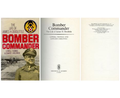 Bomber Commander The Life of James H Doolittle by Lowell Thomas and Edward Jablonski 1977 First UK Edition Hardback Book with