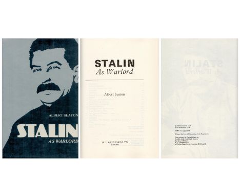 Stalin as Warlord by Albert Seaton 1976 First Edition Hardback Book with 312 pages published by B T Batsford Ltd London. Good