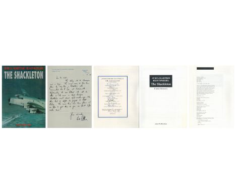 Multi Signed Book Avro's Maritime Heavyweight The Shackleton by Chris Ashworth 1990 First Edition Hardback Book with 247 page