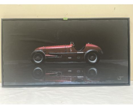 CHRISTIAN SCHWETZ. BRITISH 1967-2022 Maserati 6 CM Monoposto. Photographic print on board 24' x 46½'. Prov: The artist's stud