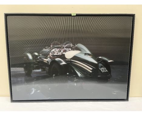 CHRISTIAN SCHWETZ. BRITISH 1967-2022 A racing Cricklewood Bentley. 3D photograph print on board 32½' x 46½'. Prov: The artist