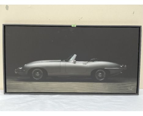 CHRISTIAN SCHWETZ. BRITISH 1967-2022 Jaguar E-Type. Photographic print on board 23' x 46'. Prov: The artist's studio