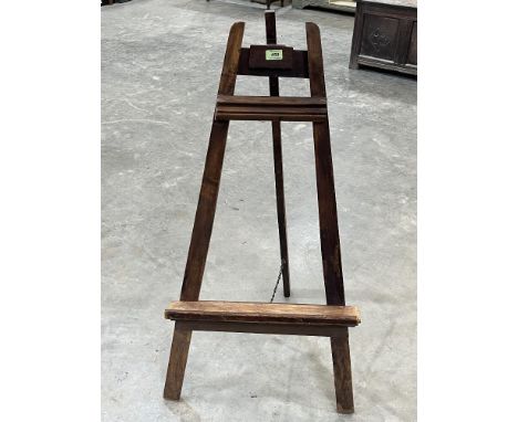 A beechwood artist's easel. 42' high