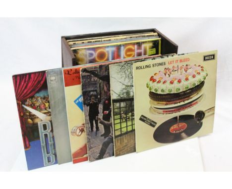 A collection of Vinyl LP's of mainly rock from the 1960's and 1970's to include The Beatles, Rolling Stones, Fairport Convent