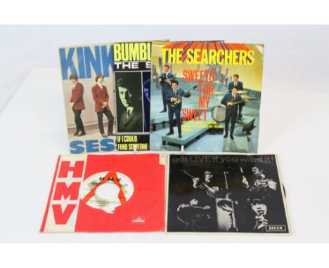 Vinyl - 60's pop - 4 EP's to include The Searchers Sweets For My Sweet (NEP  24183) Bumble Bee (NEP 24218) Kinksize session (