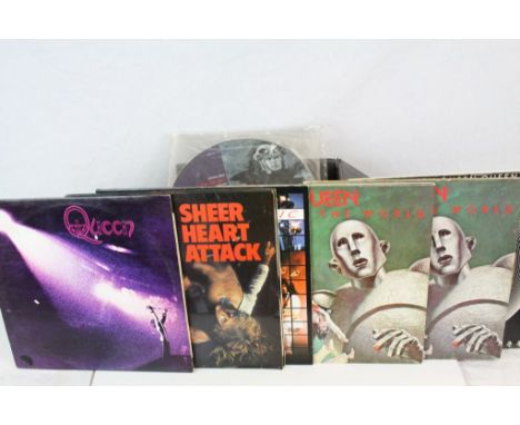 Vinyl - Queen - Collection of 12 LP's and a picture disc (from the film Highlander) to include Jazz, News Of The World, Live 