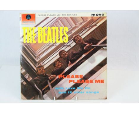 Vinyl - The Beatles - Please Please Me (PMC 1202) first press black and gold label with Dick James credit, -1N matrices, Emit