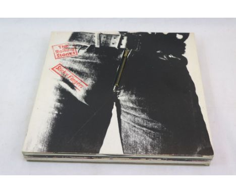 Vinyl - The Rolling Stones - Collection of 10 LP's featuring early pressings and re-issues featuring Beggars Banquet, Sticky 