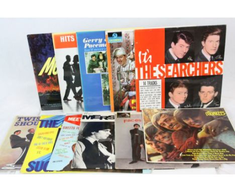 Vinyl - collection of 11 LP's featuring 1960's groups to include The Monkees, The Five Faces Of Manfred Mann, The Merseybeats
