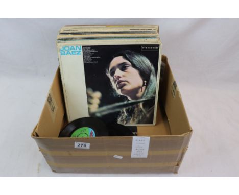 Vinyl - Rock &amp; Pop - Collection of over 30 LP's together with some 45's (most without sleeves) Artists include Bob Dylan,