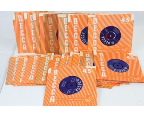 Vinyl - Collection of approx 30 Decca 45's to include Joe Brown, The Rolling Stones, Come On, Jess Conrad, Brian Poole, Jet H