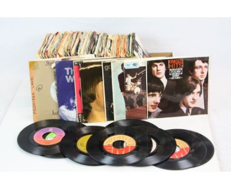 Vinyl - Pop - Collection of 45's and EP's from the 1960's featuring The Rolling Stones, The Kinks, Ike &amp; Tina, The Suprem