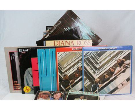 Vinyl - Rock &amp; Pop - Collection of approx 60 LP's together with around 30 7 &amp; 12 inch singles to include The Beatles,