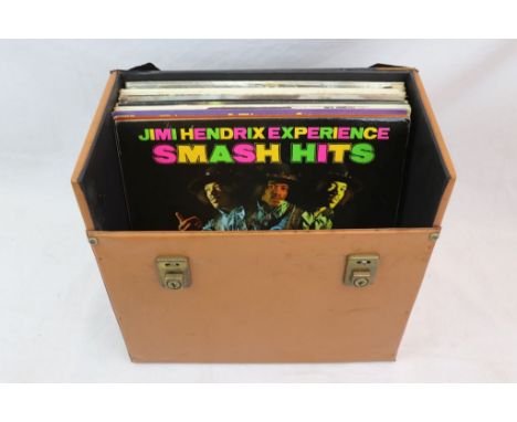 Vinyl - Collection of of approx 18 rock &amp; pop LP's plus a small number 45's.  Artists include Jimi Hendrix, John Lennon, 
