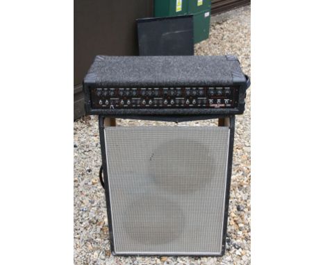 Guitar Amp - A Custom Sound MOSFET 2005 five channel amplifier, along with a speaker cabinet fitted with two Celestion G12 sp