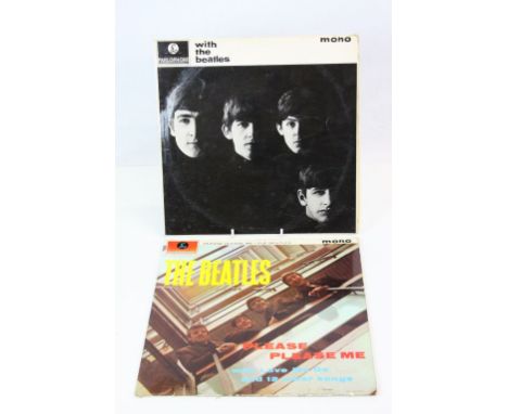 Vinyl - The Beatles - Two albums to include Please Please Me (PMC 1202) mono, Parlophone Co Ltd, recording first published 19