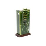 Bing PERRON Fahrkartenautomat, uralt, mit Fahrkarten, tw starke Lackabplatzungen, H 17, Z 3